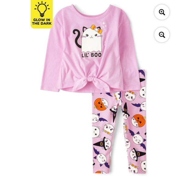 The Children’s Place Toddler Girls 2 PC Boo Cat Set Size 5T NWT - Picture 1 of 5